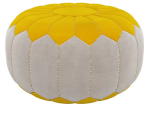 moroccan-denim-leather-pouf 3D Model