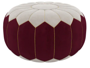 moroccan-denim-leather-pouf 3D Model
