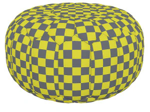 moroccan-denim-leather-pouf 3D Model