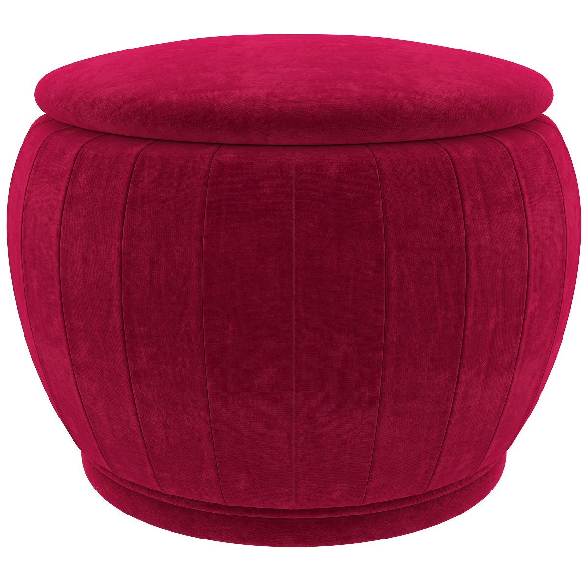 pouf contenitore rotondo in legno tessuto di terence 3D Model .c4d .max .obj .3ds .fbx .stl .blend 