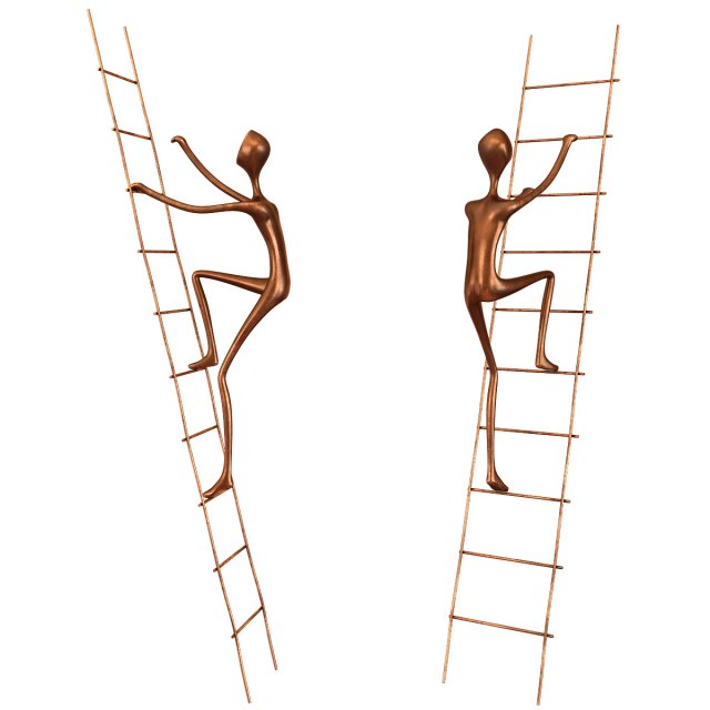 walker abstract sculpture Modello 3D .c4d .max .obj .3ds .fbx .stl .blend 