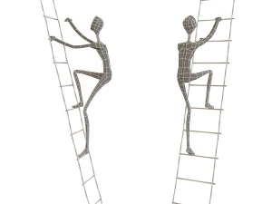 walker abstract sculpture 3D Model