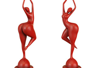 female-sculpture-abstract Modelo 3D
