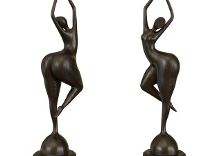 female-sculpture-abstract Modelo 3D