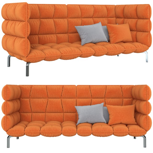 italia husk sofa 3D 모델 .c4d .max .obj .3ds .fbx .stl .blend 