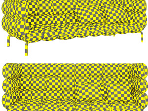 italia husk sofa 3D 모델