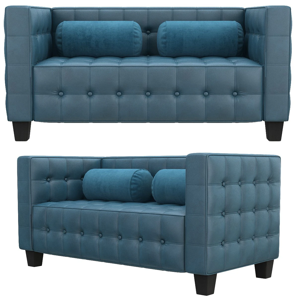 el sillon kubus de lilly reich josef hoffmann 3D Model .c4d .max .obj .3ds .fbx .stl .blend 