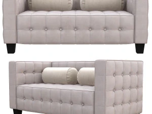 el sillon kubus de lilly reich josef hoffmann 3D Model