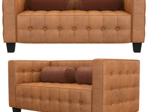 el sillon kubus de lilly reich josef hoffmann 3D Модель