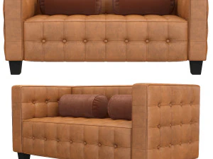 el sillon kubus de lilly reich josef hoffmann 3D Model