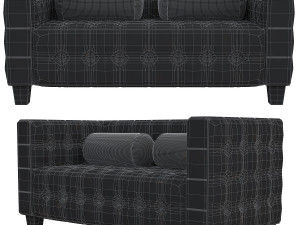 el sillon kubus de lilly reich josef hoffmann 3D Модель