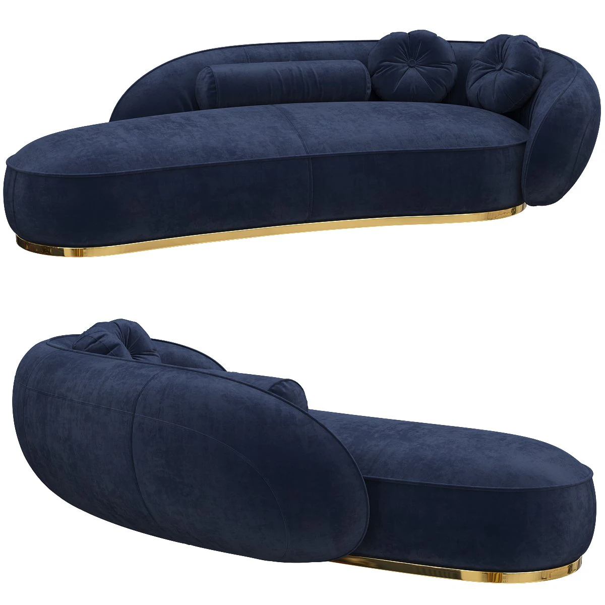 leon baxter sofa 3D Model .c4d .max .obj .3ds .fbx .stl .blend 