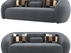 louna plush sofa 3D Model