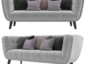 Modway Bestow tapicerowana sofa z tkaniny Model 3D