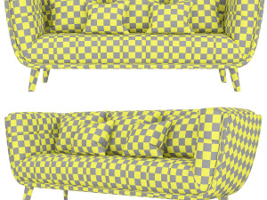 modway bestow upholstered fabric sofa 3D Модель