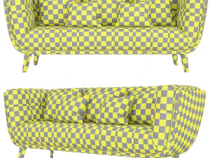modway bestow upholstered fabric sofa 3D Model