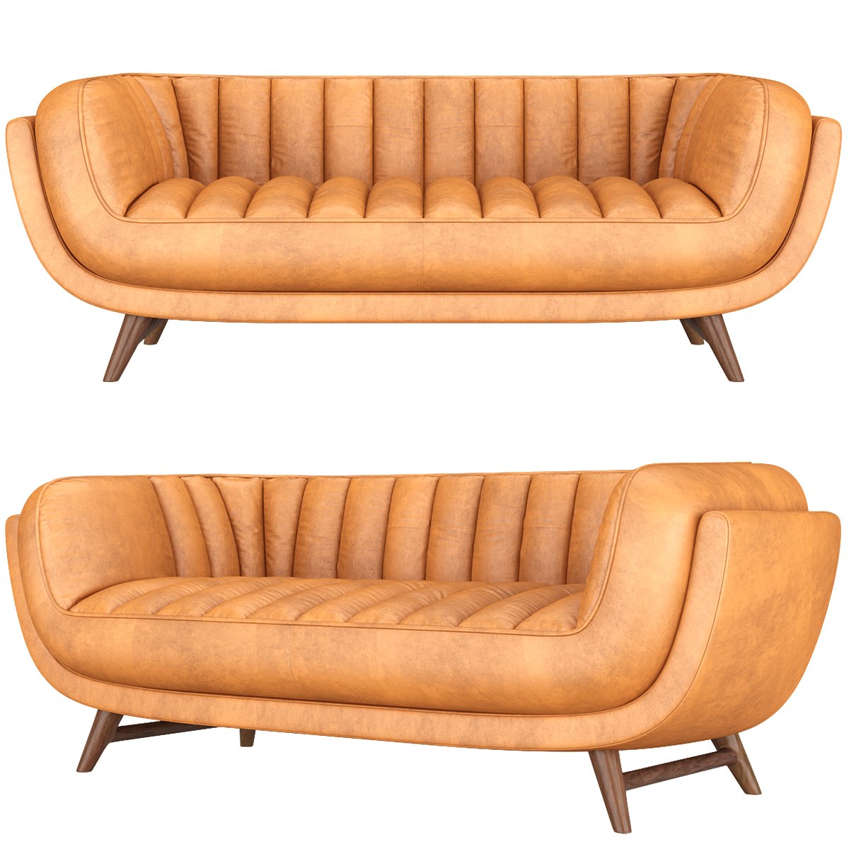 seater leather armchair bruno by kare design 3D Model in Sofa 3DExport