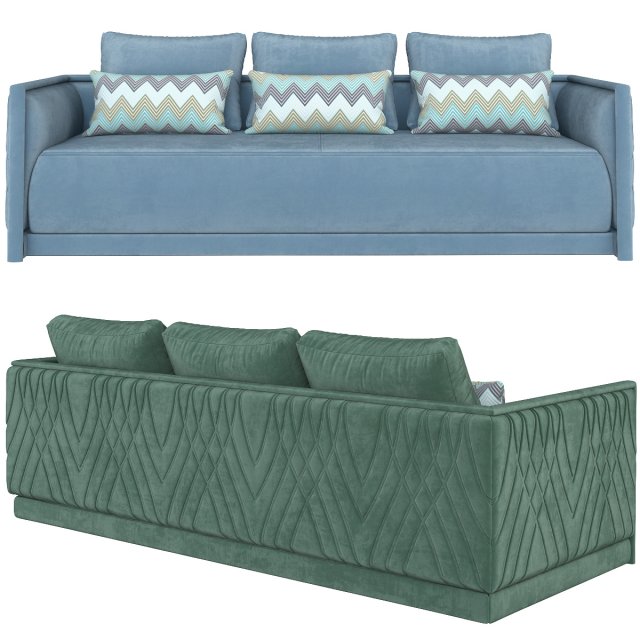 smania miami sofa Modèle 3D .c4d .max .obj .3ds .fbx .stl .blend 