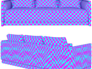 smania miami sofa Modèle 3D