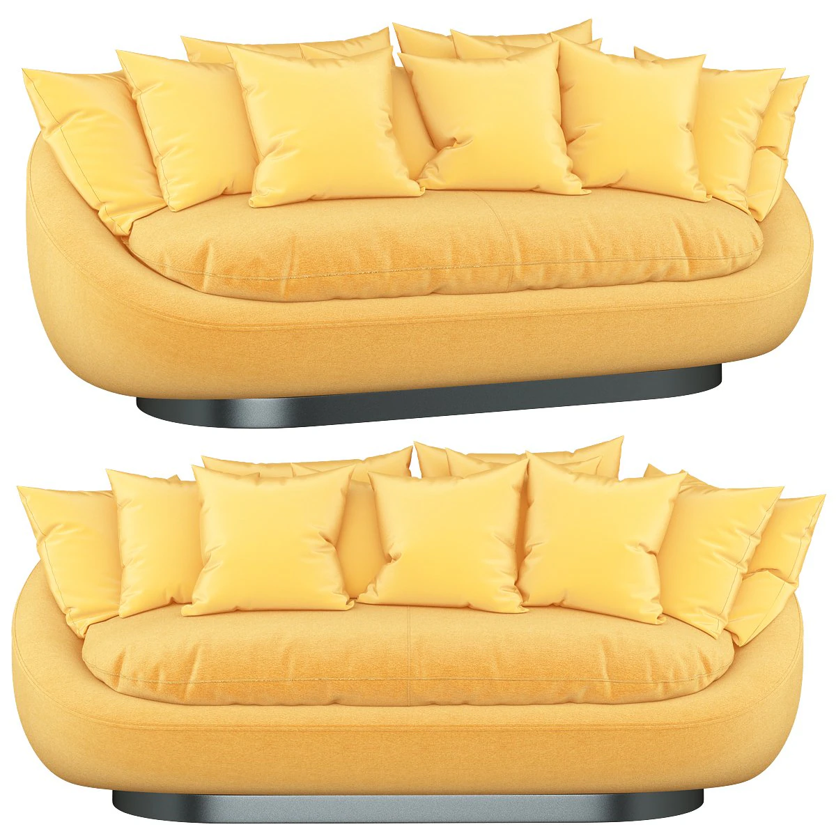 stylish blue sofa rattan ceiling 3D Model .c4d .max .obj .3ds .fbx .stl .blend