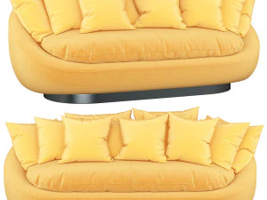 stijlvol blauw rotan plafond 3D Model