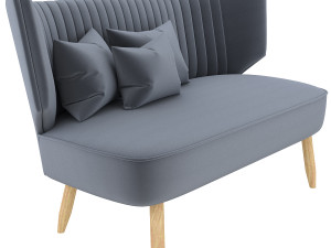 swoon duke two-seater sofa Model 3D