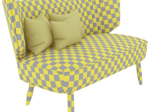 swoon duke two-seater sofa Model 3D