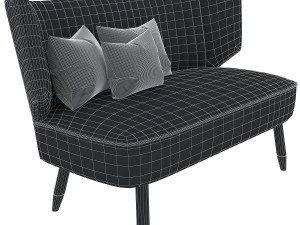 swoon duke two-seater sofa 3D Model