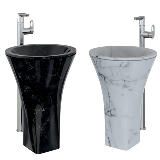 washbasin 3D 模型 .c4d .max .obj .3ds .fbx .stl .blend