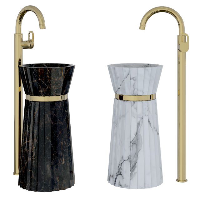 washbasin Modelo 3D .c4d .max .obj .3ds .fbx .stl .blend 