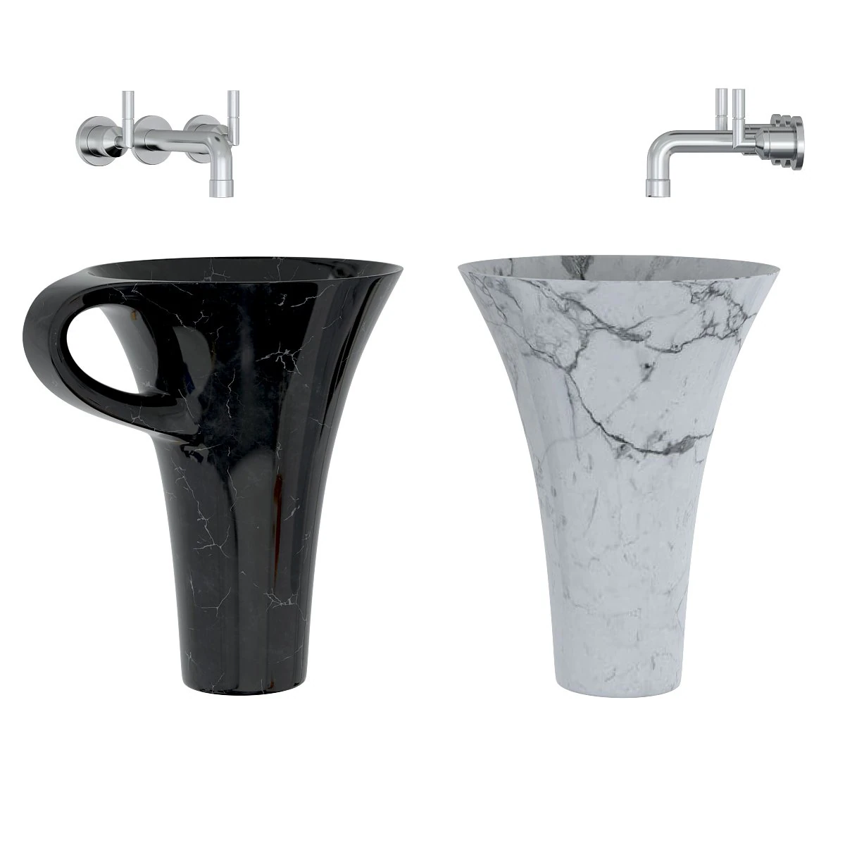 washbasin 3D Model .c4d .max .obj .3ds .fbx .stl .blend 