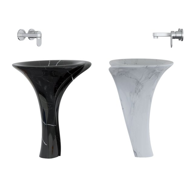 washbasin Modello 3D .c4d .max .obj .3ds .fbx .stl .blend 