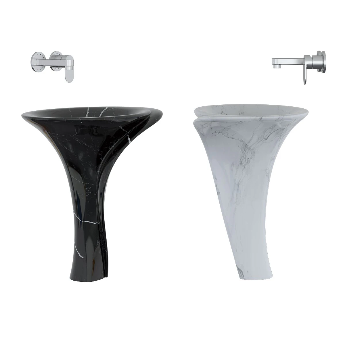 washbasin 3D Model .c4d .max .obj .3ds .fbx .stl .blend 