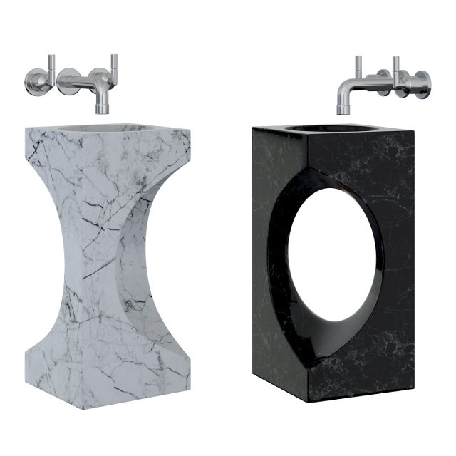 washbasin Modelo 3D .c4d .max .obj .3ds .fbx .stl .blend 