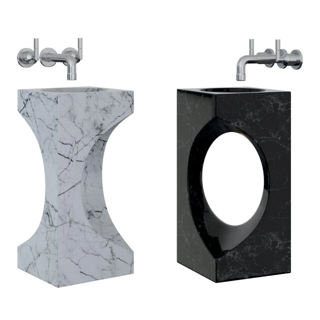 wastafel Model 3D .c4d .max .obj .3ds .fbx .stl .blend 