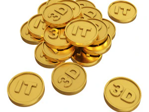 コイン 3Dモデル