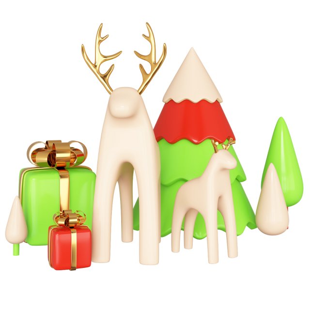 new-year-decoration 3D 模型 .c4d .max .obj .3ds .fbx .stl .blend 