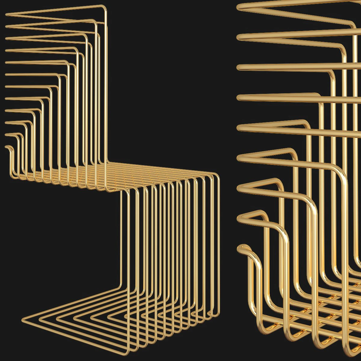 octagon-chair 3D Model .c4d .max .obj .3ds .fbx .stl .blend 