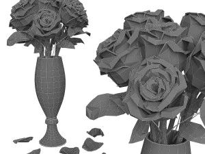 rose flowers 3D Model