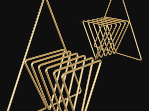 the beautic springer chair is sleek and modern 3D Model