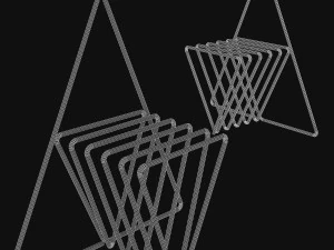 the beautic springer chair is sleek and modern 3D Model
