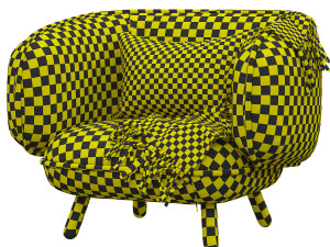 snoopy canape genereux par iskos berlin armchair 3D Model