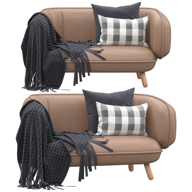 snoopy canape genereux par iskos berlin sofa 3D-Modell .c4d .max .obj .3ds .fbx .stl .blend 