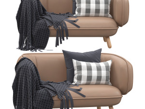 snoopy canape genereux par iskos berlin sofa 3D Model