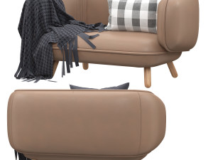 snoopy canape genereux par iskos berlin sofa 3D-Modell