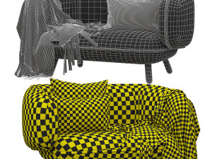 snoopy canape genereux par iskos berlin sofa 3D-Modell