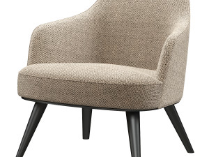 janearmchairmetalbase 3D Model