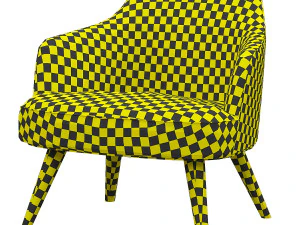 janearmchairmetalbase 3D Model