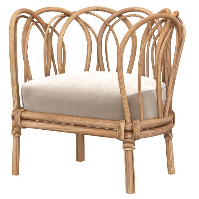 melody rattan chair 3D in 3DExport