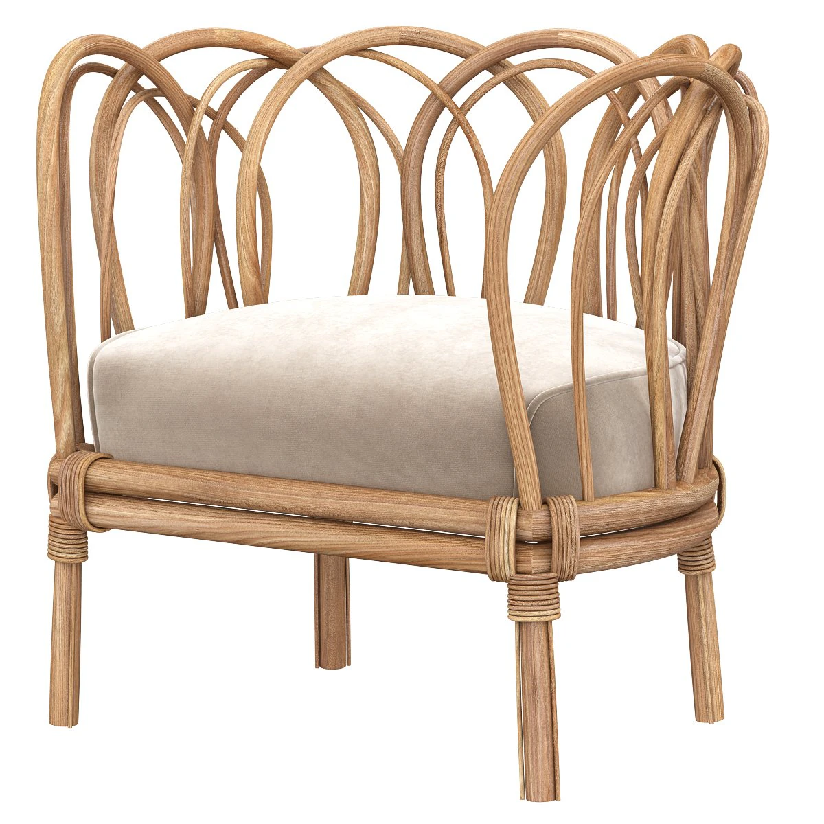 melody-rattan-chair 3D Model .c4d .max .obj .3ds .fbx .stl .blend 